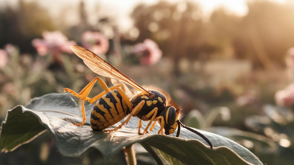 declining wasp activity observed