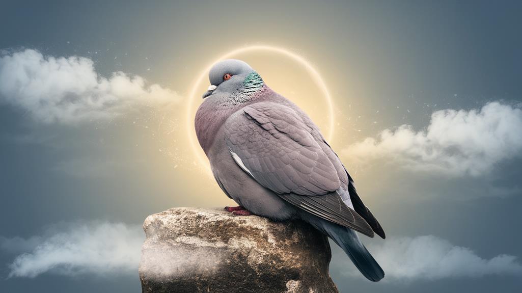 grey pigeon symbolizes peace