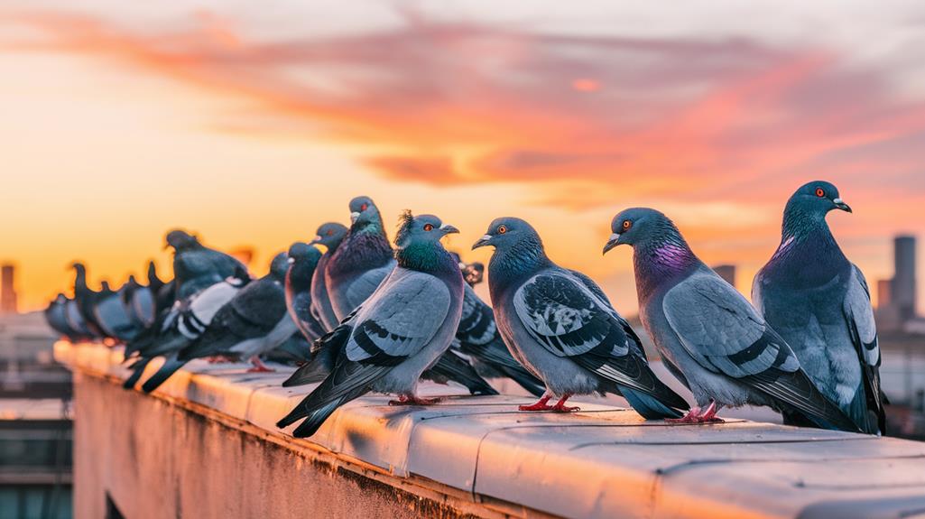 pigeons symbolize urban life