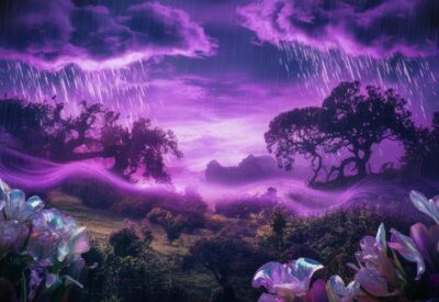 purple rain symbolizes spiritual healing