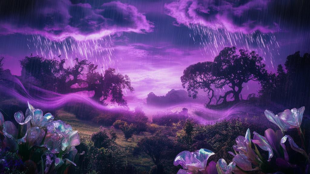 purple rain symbolizes spiritual healing