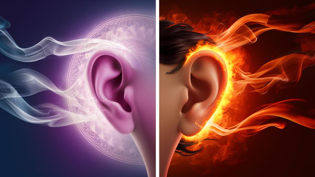 symbolic meaning of ear burning